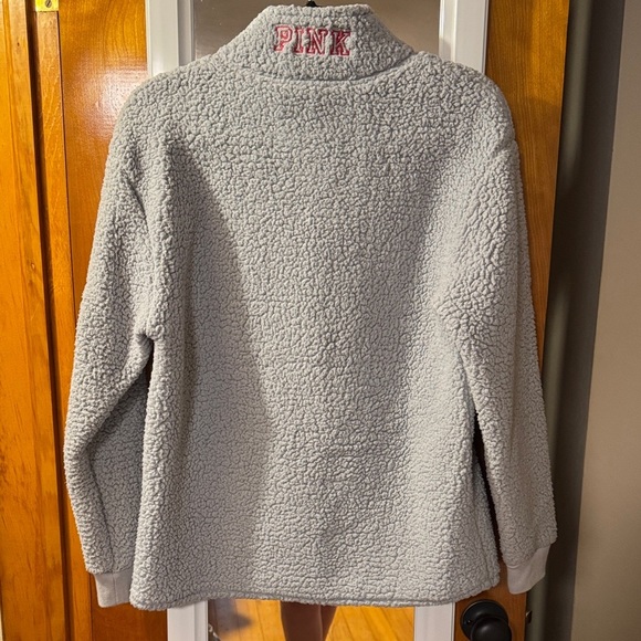 Gray Sherpa Pullover with Red OSU Logo - Picture 3 of 3